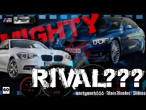 Pure Head to Head BMW M135i vs Alpina D4 BITURBO Drive Analyser RaceRender