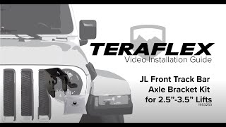 Front Track Bar Axle Bracket Kit for 2018-2019 Jeep Wrangler JL - video thumbnail 2