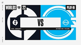 Worlds 2022 - Playin - D4 - TIBREAK EG vs DFM