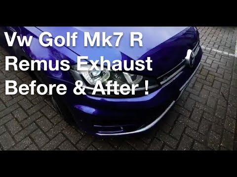 VW Golf Mk7 R remus cat back none res Motech Performance