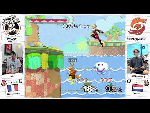 Fête 2 - Exy- (Sheik) vs. Happymealz (Fox) - Melee Singles Pools