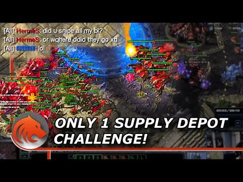 StarCraft 2: Winning With Only 1 Supply Depot vs Zerg!
