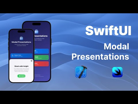 SwiftUI Modal Presentation — Sheet & FullScreenCover Tutorial