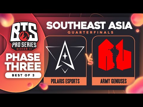 Polaris vs Army Geniuses Game 2 - BTS Pro Series 11 SEA: Quarterfinals w/ T-Panda & hairy_freak