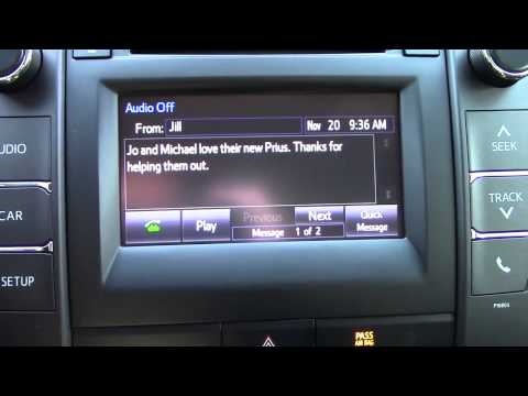 How to Use Text Message Feature with Toyota Entune