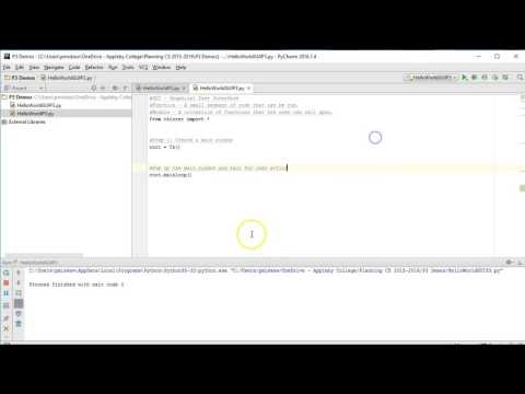 Python Hello World With A Gui