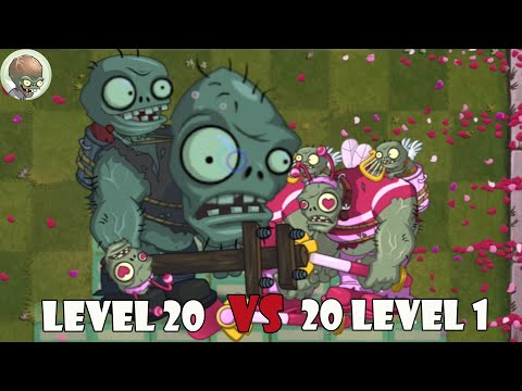 Big Head Gargantuar Level 20 Vs 20 Gargantuar Level 1 in Pvz 2  - Gargantuar Vs Gargantuar #20