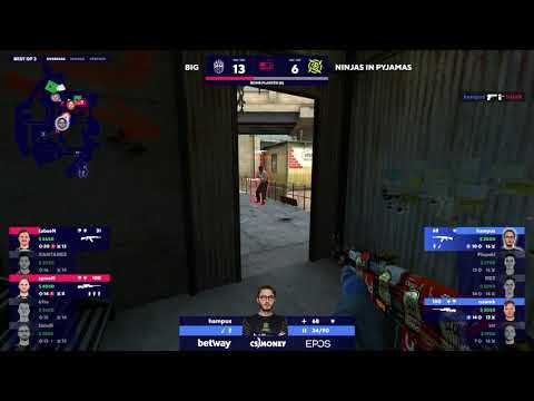 hampus flick + wallbang vs. BiG @overpass | BLAST Premier Spring