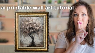 How to Sell Printable Wall Art With Low Competition Using Midjourney