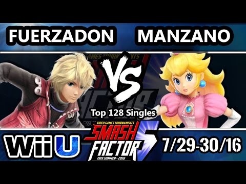 SF5 Smash 4 - TYF | Fuerzadon (Shulk) Vs. LS | Manzano (Peach) SSB4 Top 128 - Smash Wii U
