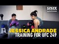 Jessica Andrade Trains For UFC 249 In Garage - MMA Fighting