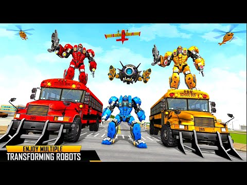 flying drone bus robot car Transform | android gameplay