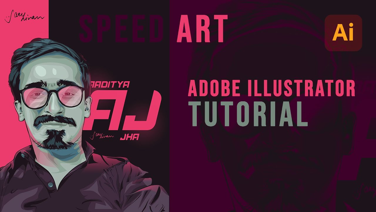 VECTOR ILLUSTRATION, SPEED ART - vector from a photo