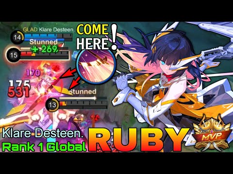 MVP Ruby EXP Laner - Top 1 Global Ruby by Klare Desteen. - Mobile Legends