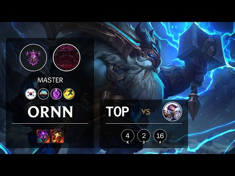 Ornn Top vs Fiora - KR Master Patch 10.13