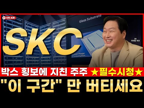 ✅[ SKC ]  - 버티고 있는 사람만 보세요 👉놓치면 대참사 납니다. 왜냐하면요...