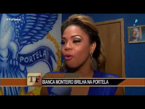 Bianca Monteiro comemora coroação como rainha de bateria da Portela