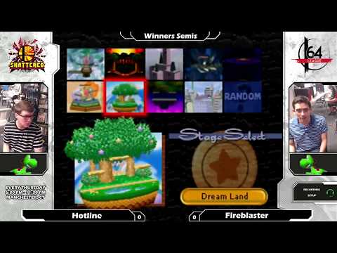 Smash 64: Hotline (Yoshi) V Fireblaster (Yoshi/Pikachu) - Shattered 109 Tournament SSB64