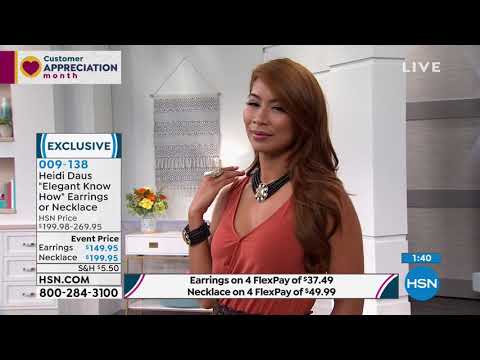 Heidi Daus "Elegant KnowHow" MultiStrand Drop Necklace