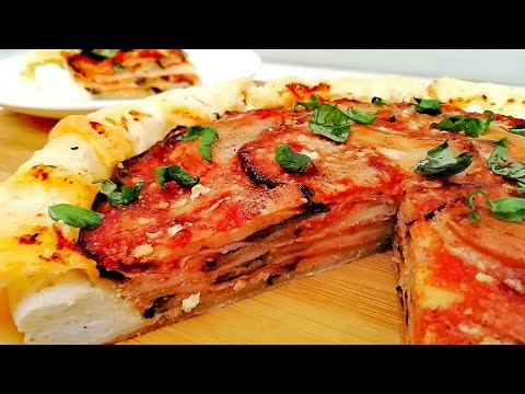 PIZZA PARMIGIANA DI MELANZANE - Le ricette di zia Franca