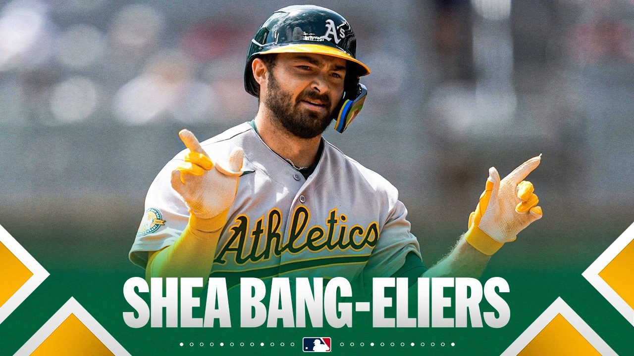 Moments after the Braves robbed a homer, Shea Langeliers hits league-leading 5th homer for the A's