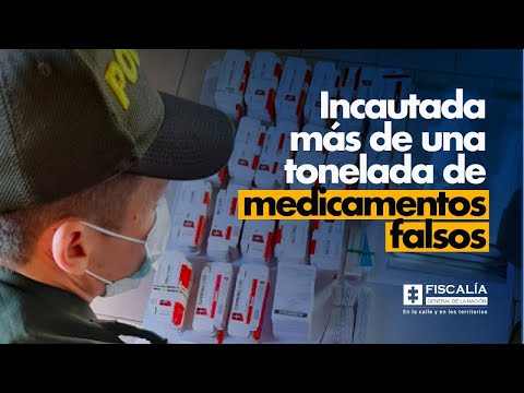 Fiscal Francisco Barbosa: Incautada más de una tonelada de medicamentos falsos