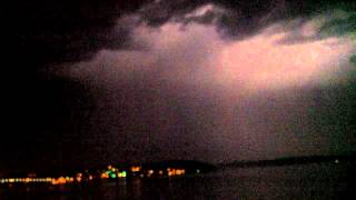 preview picture of video 'rare Port Orchard lightning storm'