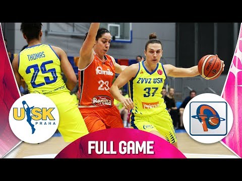 Баскетбол ZVVZ USK Praha v Famila Schio — Full Game — EuroLeague Women 2018-19