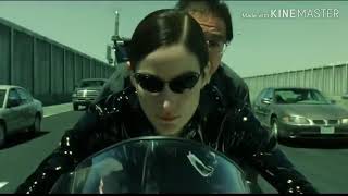 The Matrix Reloaded Trinity Decate new bike chasing scen   Sarena safa