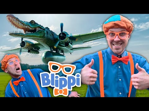 BLIPPI trifft auf BOMBARDINO CROCODILO und BOMBARDIRO CROCODILO greift BLIPPI EXE an
