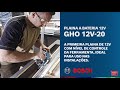 Miniatura vídeo do produto Plaina a bateria Bosch GHO 12V-20, 12V SB