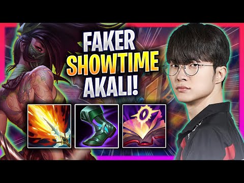 FAKER SHOWTIME WITH AKALI! - T1 Faker Plays Akali MID vs Akshan! | Season 2024