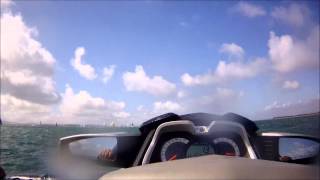 Donna and i travel to the Isle of Wight by Jet Ski