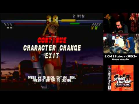 SFEX2+ @ 2 Old 2 Furious - Wayne (Ryu) vs Apollo (Area)
