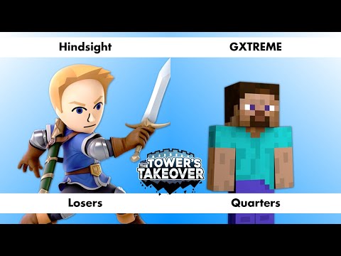 Loser's Quarters: Hindsight (Mii Swordfighter) vs GXtreme (Steve) - Tower's Takeover #1