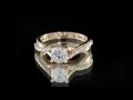 PR1007 Rose Gold Diamond Solitaire Engagement Ring