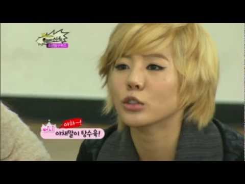 120122 SNSD - Showing aegyo for food!