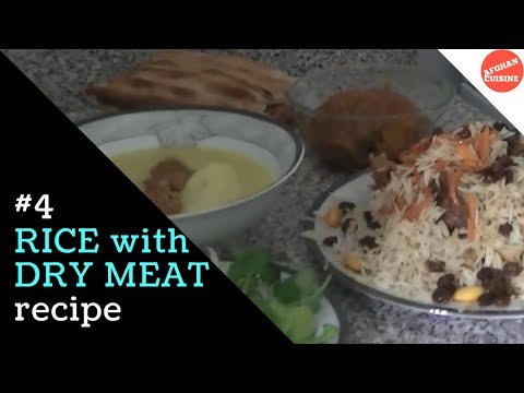 Qabuli Pulao with Afghan Dry meat 'Afghan Cuisine' EP#4 #AfghanDelicacy