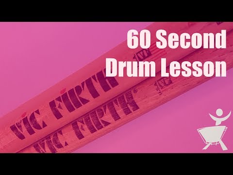 Simple 8th note groove variation  - 60 second drum lesson