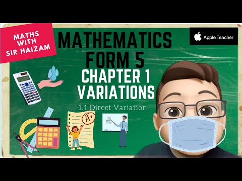 Form 5 Chapter 1.1 Direct Variation #mrsmchannel
