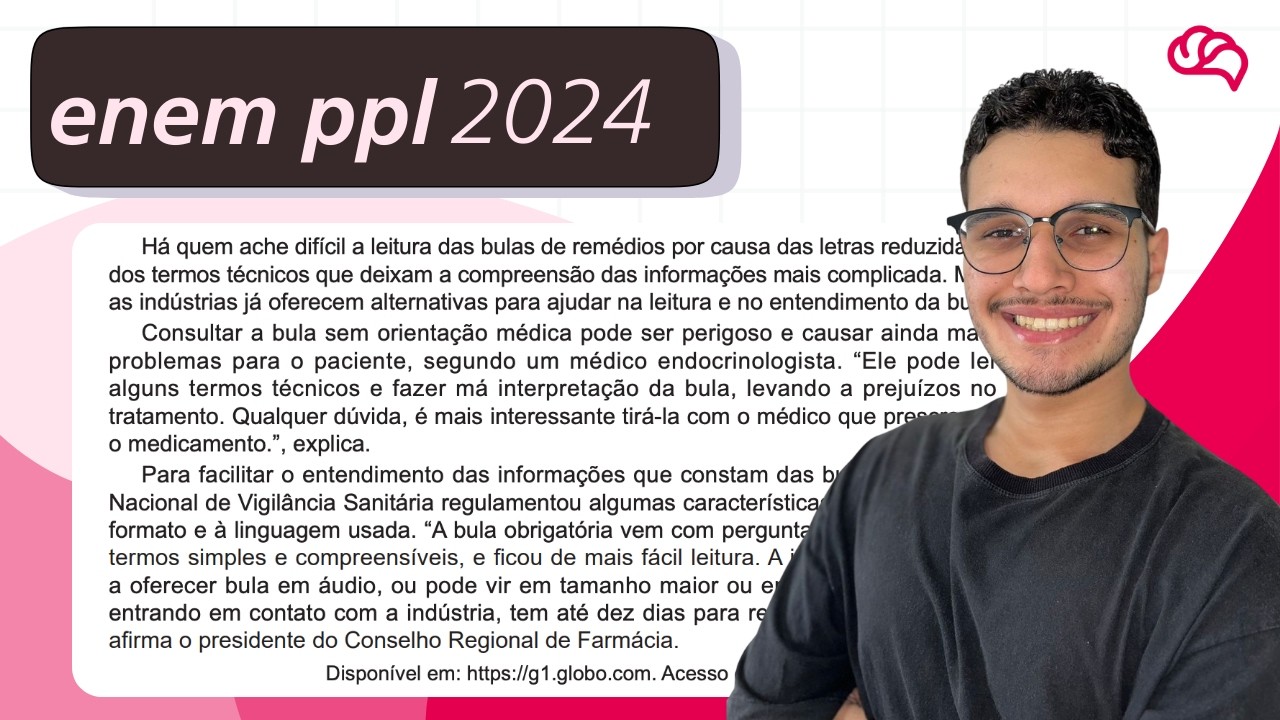 Resolução em Vídeo — Questão 36 ENEM 2024 PPL