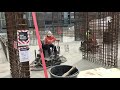 'Hovercrafts' schuren beton Zalmhaventoren glad