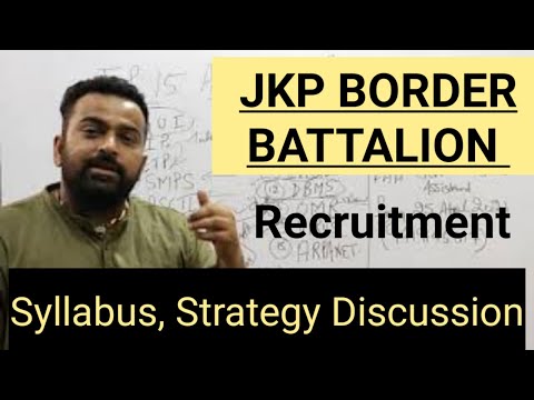 JKP Border Battalion  Recruitment| Syllabus | Strategy Discussion @Career Success