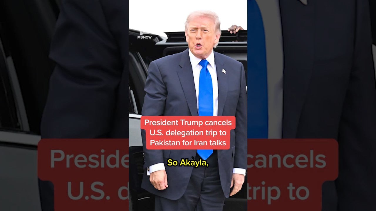 President Trump cancelsU.S. delegation trip to Pakistan for Iran talks