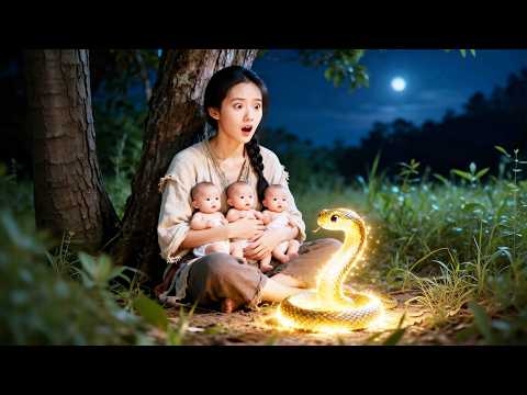 鄉下女人分娩時救了一条小蛇，誰料竟获得福澤生下3個福寶，5年後3個萌寶各顯神通護媽咪！#短劇 #短劇推薦 #drama #逆襲 #萌娃