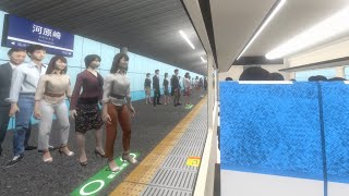 【TRAIN CREW】671-770が特急車で代走したので乗ってみた【館浜電鉄】