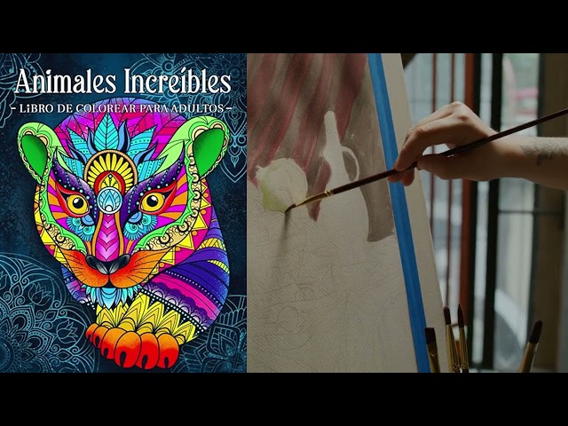 Vídeo relacionado con Criaturas Fantásticas: : Libro de Colorear para Adultos con Diseños de Animales y Mandalas