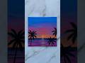 beach sunset 🌅🐚💕 #art #painting #beach #artist #artwork