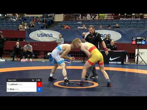60 Kg Consolation Taylor LaMont Sunkist Kids Wrestling Club Vs Travis Rice New York Athletic Club