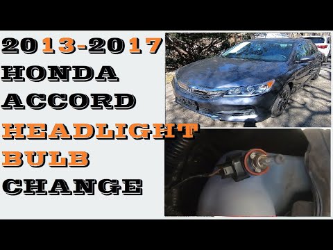 How to replace change Headlight bulb in Honda Accord...